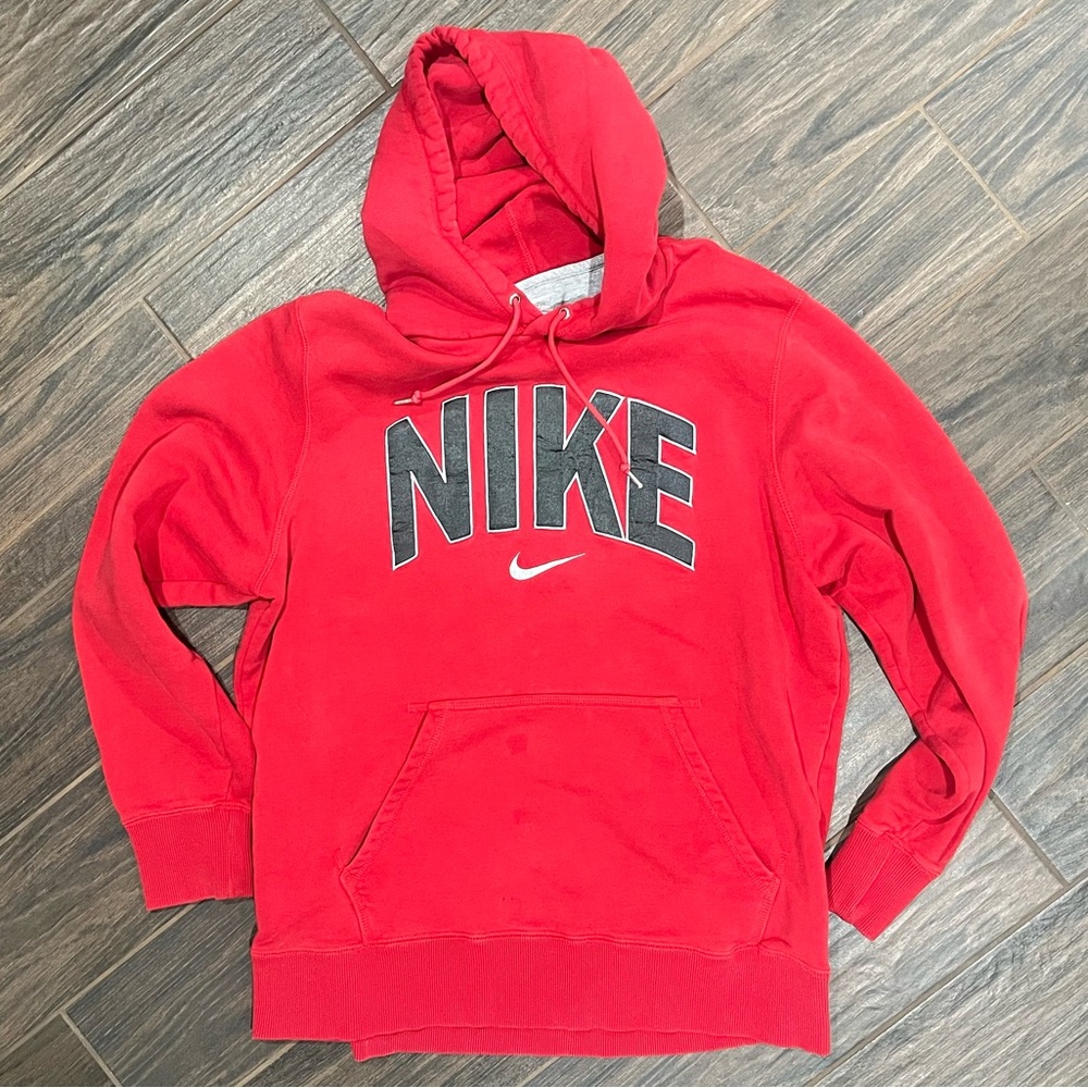 Nike Men's Red Hoodie Sweater